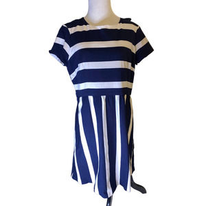 Eliza J‎ Fit and Flare Striped Dress Size 16